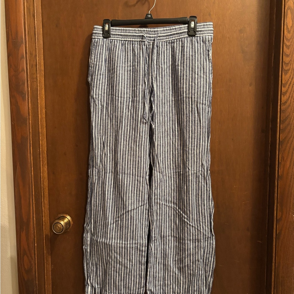 Old Navy Blue and White Striped Pants